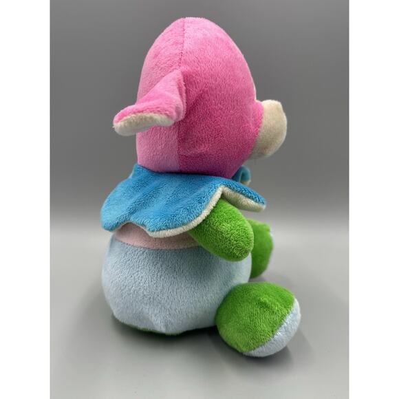 Pink Lamb Sheep Plush W/ Embroidered Flowers Front 9.5” Stuffed Animal Colorful - Picture 7 of 12